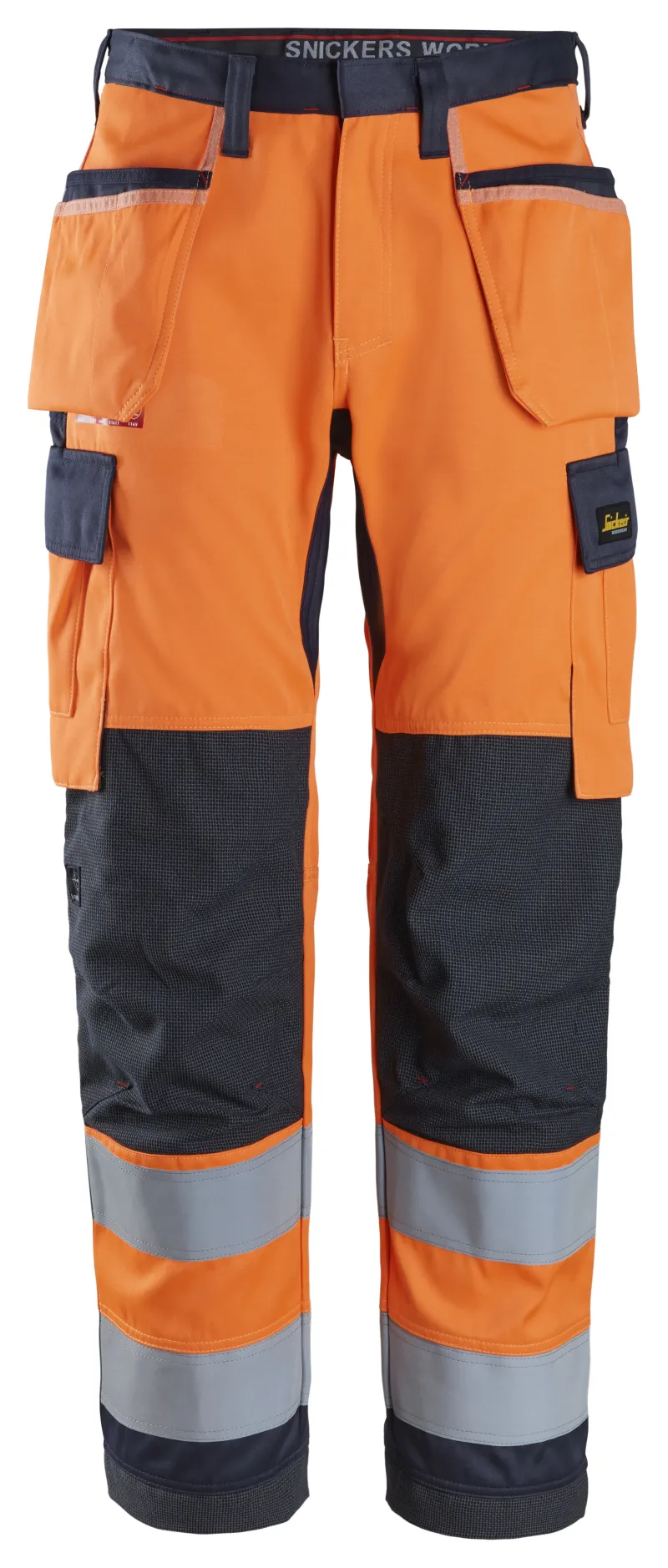ProtecWork, Flammehemmende Arbeidsbukse med hylsterlommer, High-Vis klasse 2