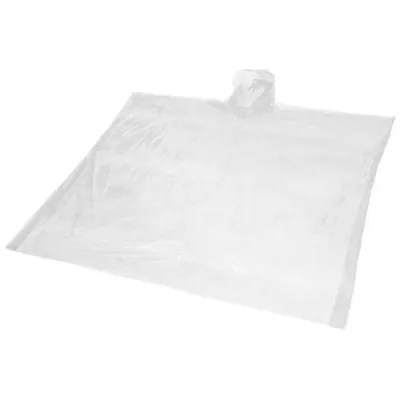 Mayan engangs regnponcho i resirkulert plast med oppbevaringsveske