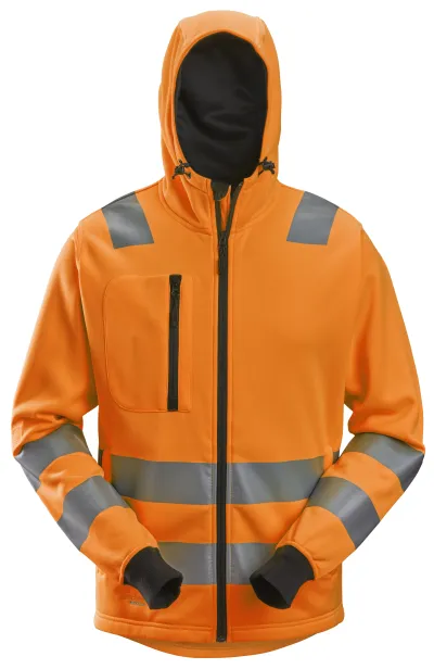AllroundWork, High-Vis Jakke med hette, Klasse 2/3