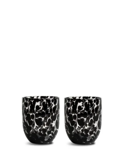 Glass Messy 2pcs/set Black