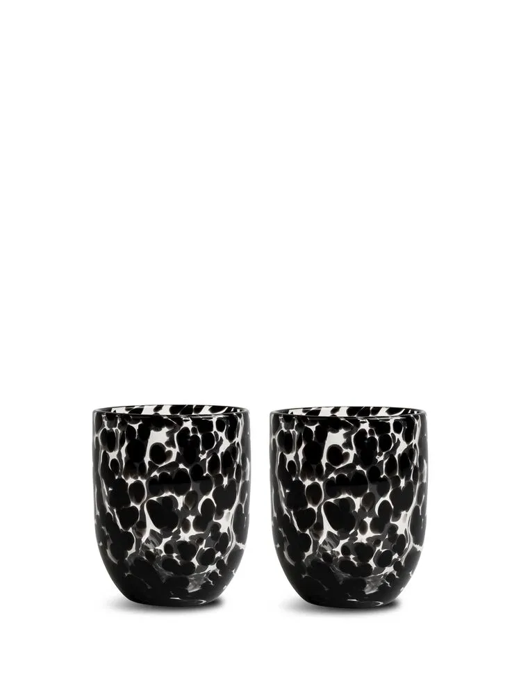 Glass Messy 2pcs/set Black