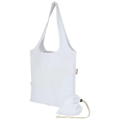 Madras Blend140 g/m² GRS sertifisert resirkulert, sammenleggbar bomullsveske, 7 liter
