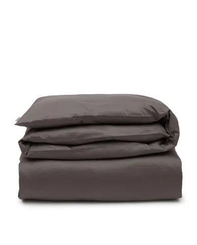 Hotel Cotton Sateen Duvet Cover Charcoal 140x200