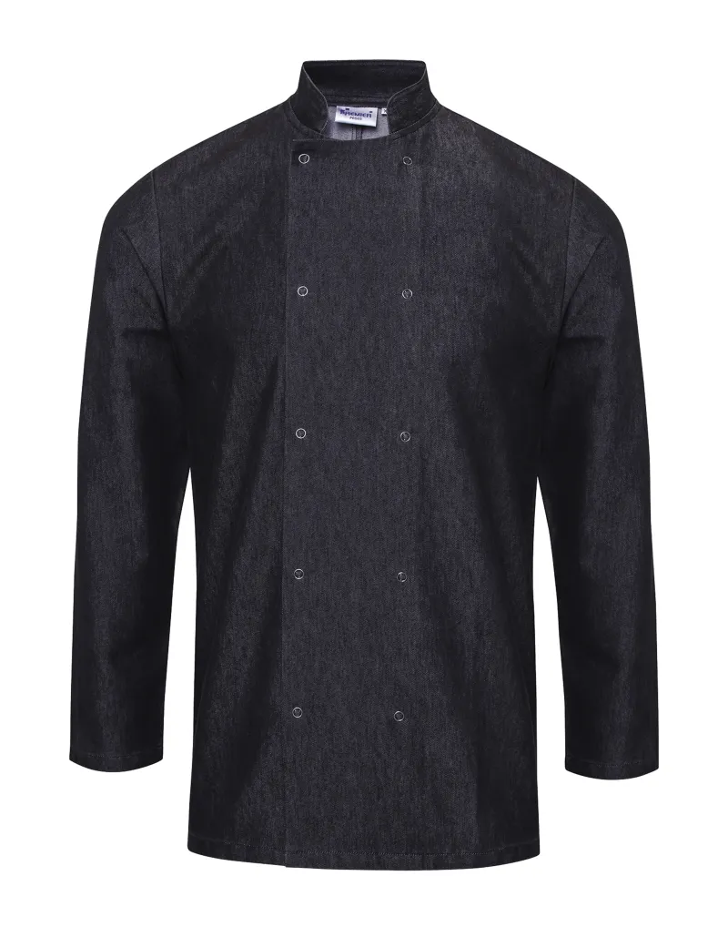 Denim Chef's Jacket Grå Denim