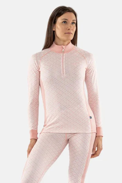Half-zip, long sleeve, women