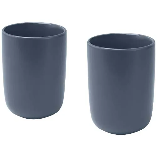 Male keramikk kopper 350 ml, sett med 2, matt overflate