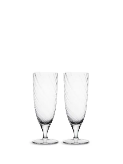 Drinking glass Opacity 2pcs/set Clear