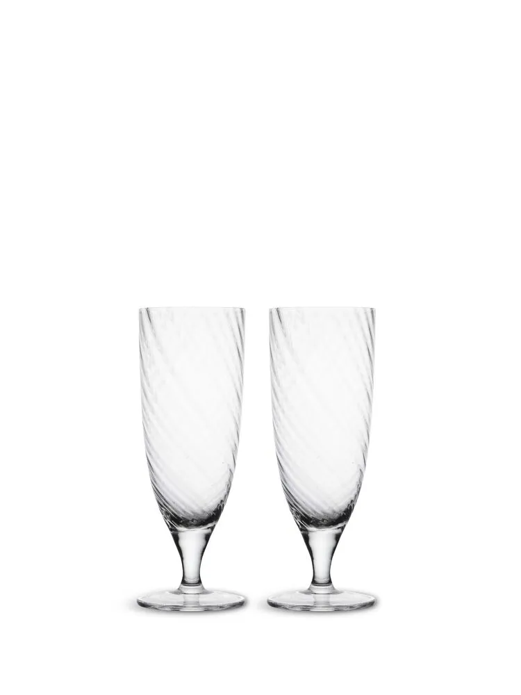 Drinking glass Opacity 2pcs/set Clear