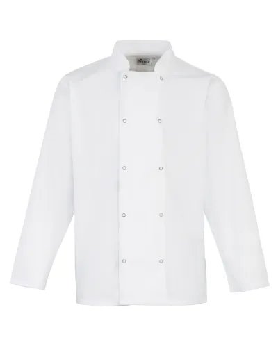 Long Sleeve Studded Chefs Jacket