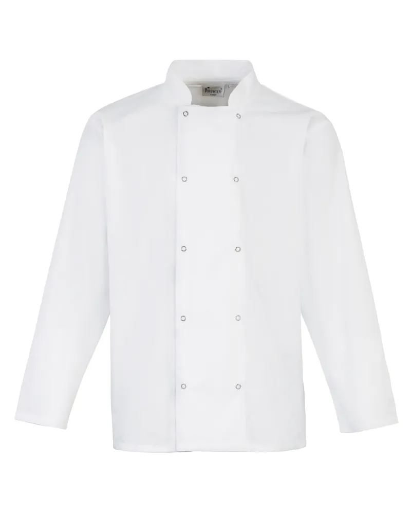 Long Sleeve Studded Chefs Jacket
