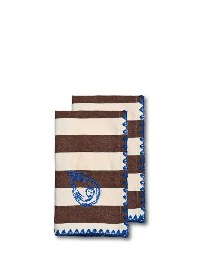 Napkin Bubba oyster 2pcs/set Brown
