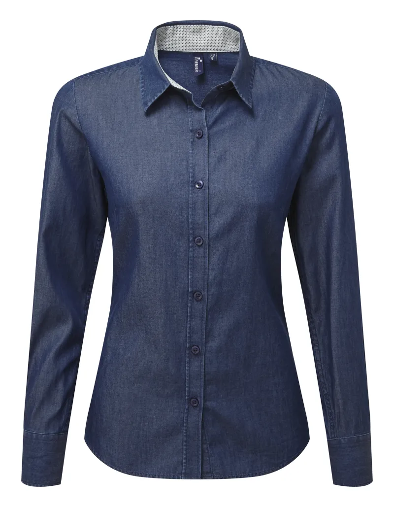 Womens Denim Pindot Prikker