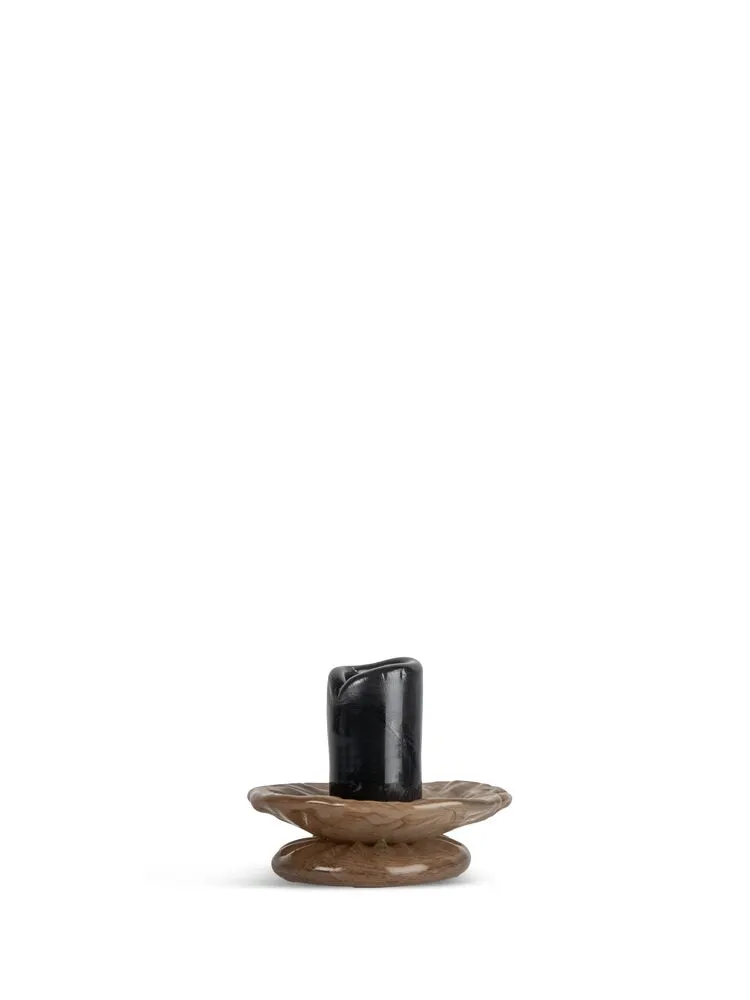 Candlestick Lara XS Black/beige
