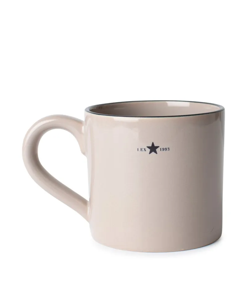 Stoneware Mug White/Dk Blue One Size