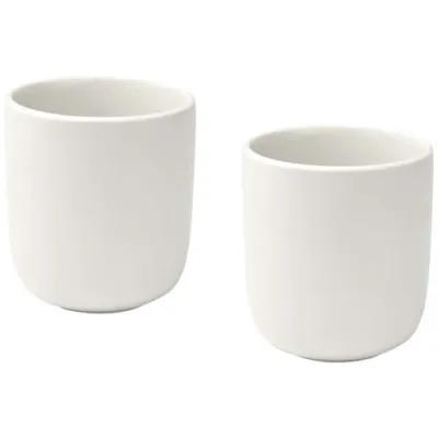 Male keramikk kopper 200 ml, sett med 2, matt overflate