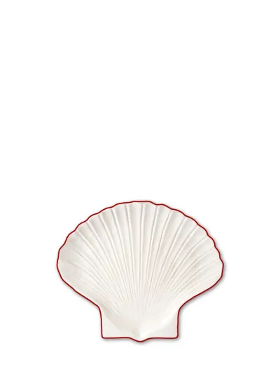 Plate Shell Line S White/red