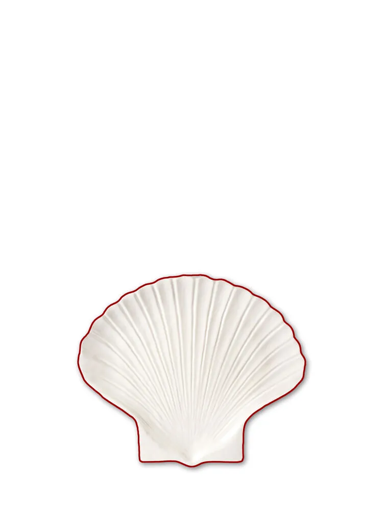 Plate Shell Line S White/red