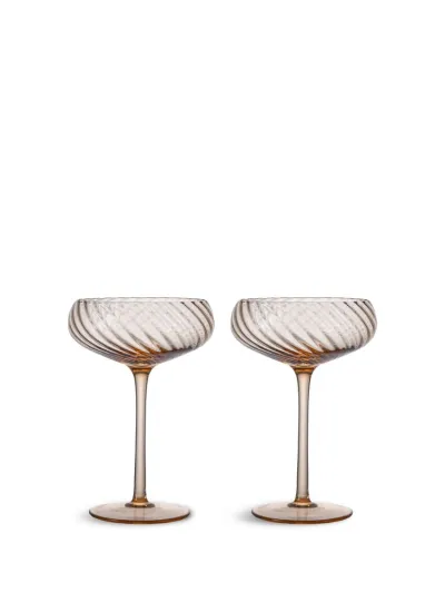 Champagne saucer Opacity 2pcs/set Peach