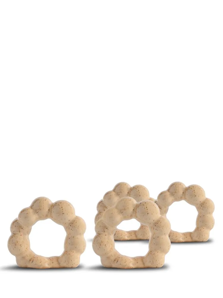 Napkin ring Porto 4pcs/set Beige