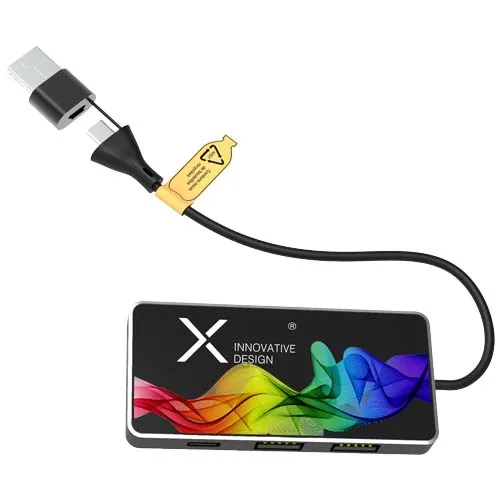 SCX.design H20 8-i-1 USB-hub med dobbel inngang og 6-porter