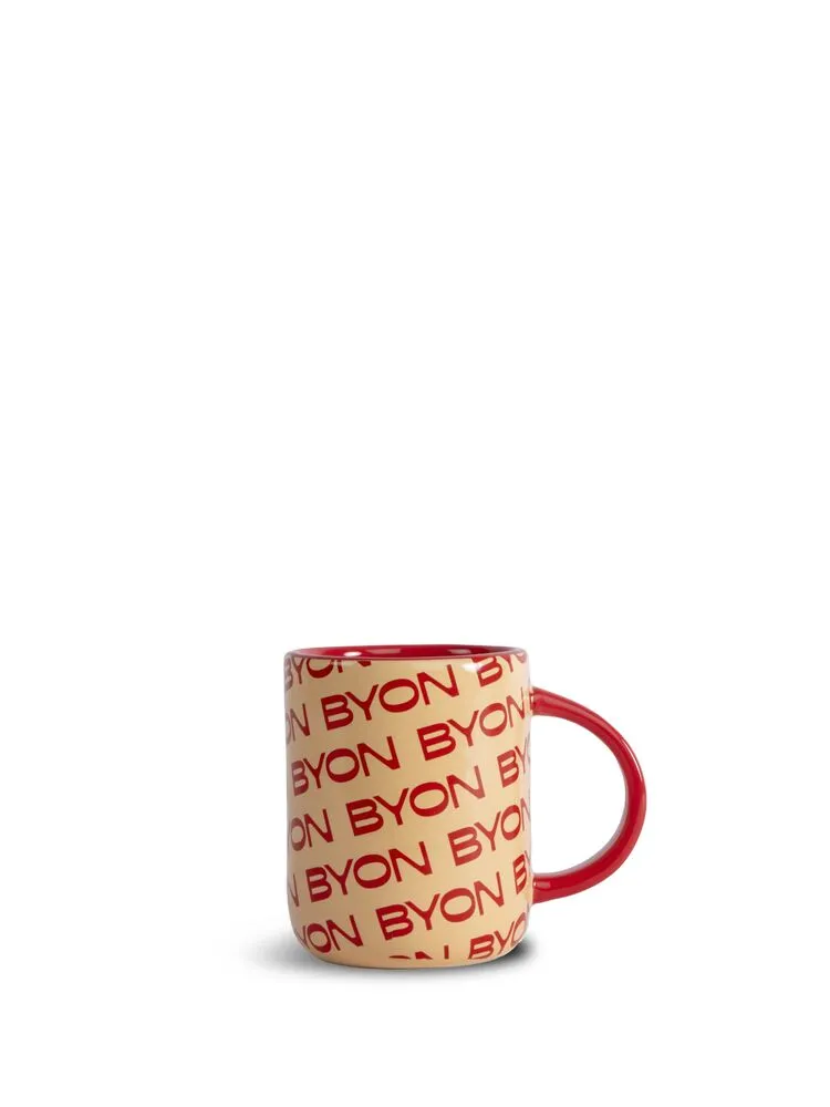 Mug Liz Byon Red/Apricot