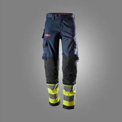 ProtecWork, Flammehemmende Arbeidsbukse med stretch for dame, High-Vis klasse 1