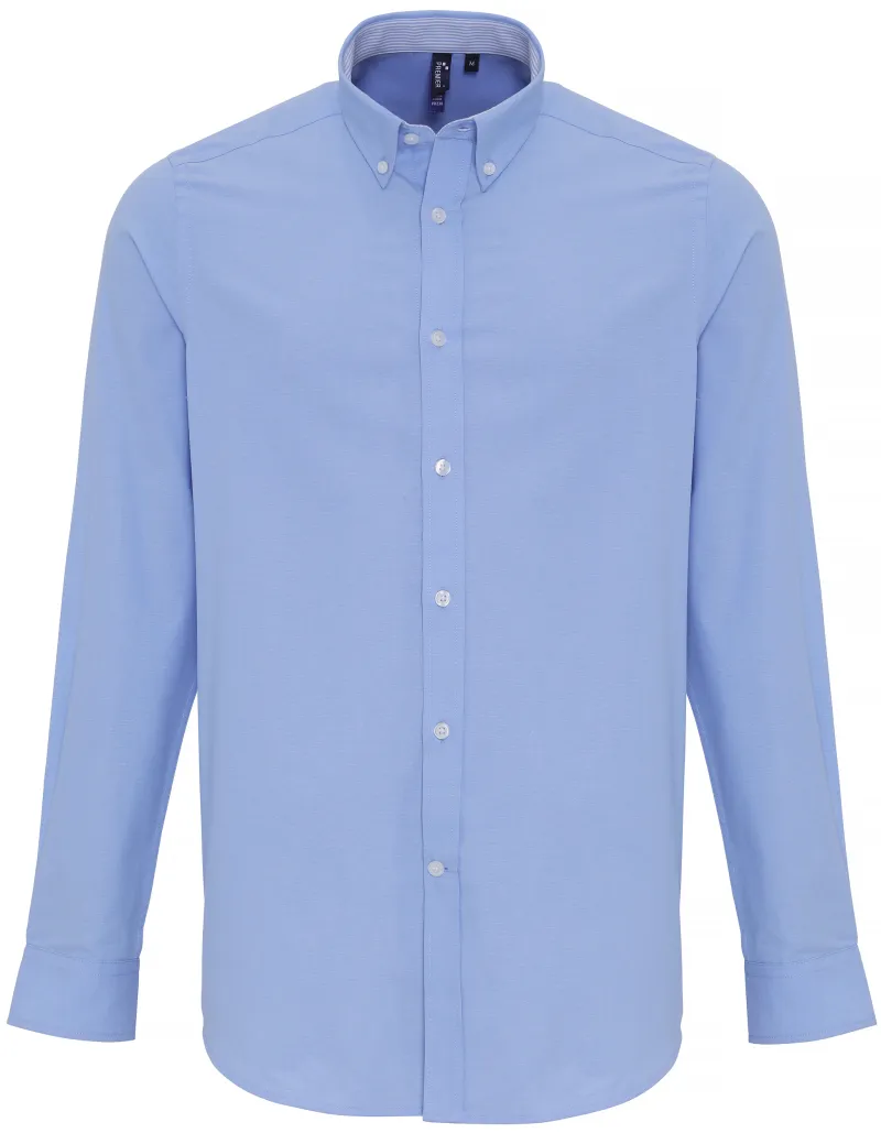 Men's Oxford Stripes Lysblå Striper