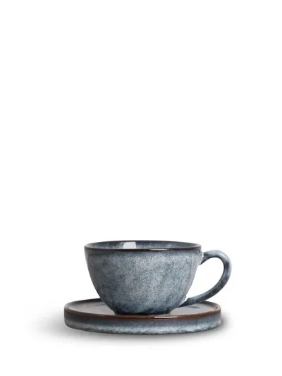 Mug & plate Jade (8) Blue
