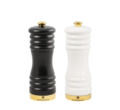 Sett saltkvern & pepperkvern 15 cm matt/gull