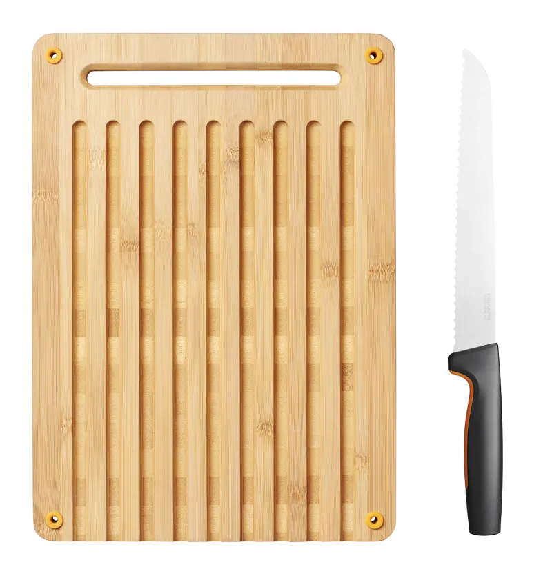 Functional Form Skjærebrett Bambus med Brødkniv