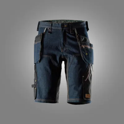 Denimshorts med hylsterlommer