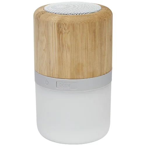 Aurea Bluetooth® høyttaler i bambus med lys