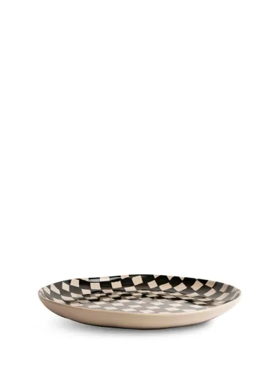 Plate Lexi Black/beige