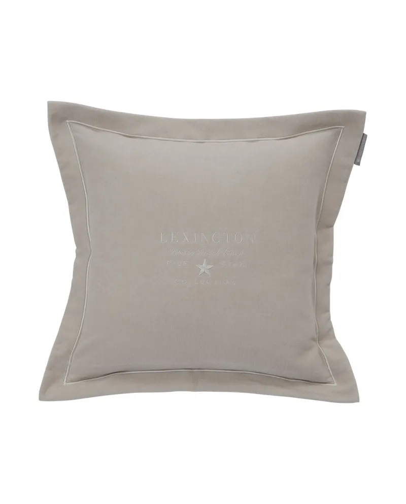 Hotel Velvet Sham with Embroidery Beige 50x50