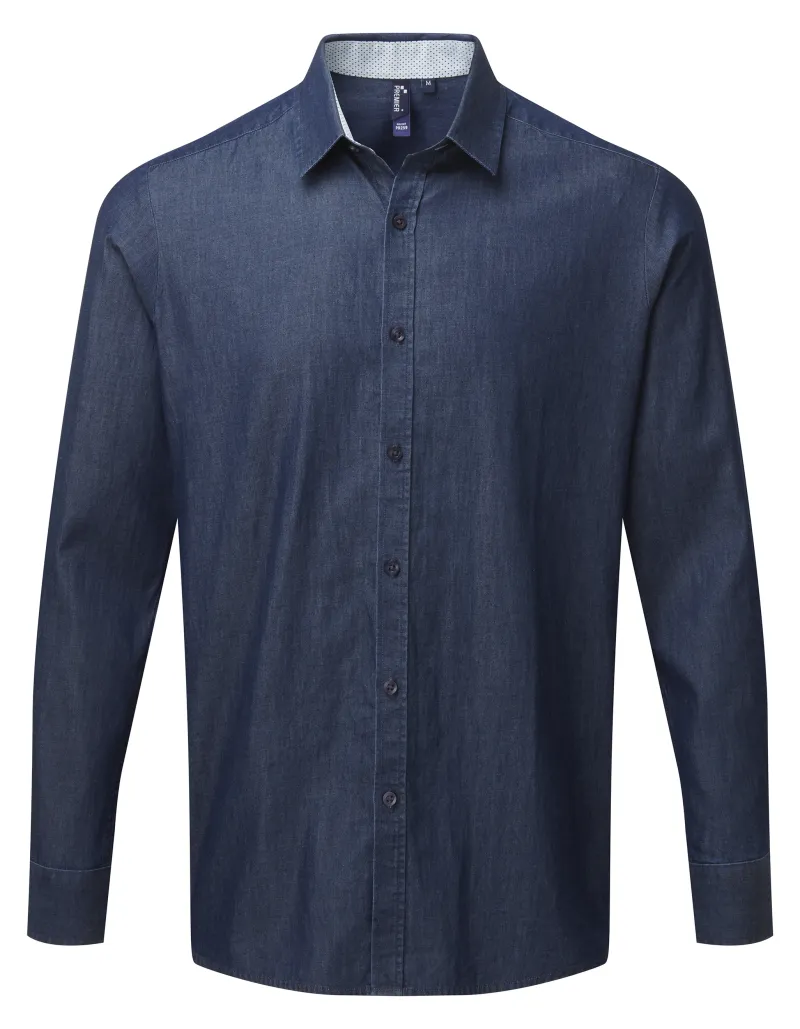 Mens Denim Pindot Prikker
