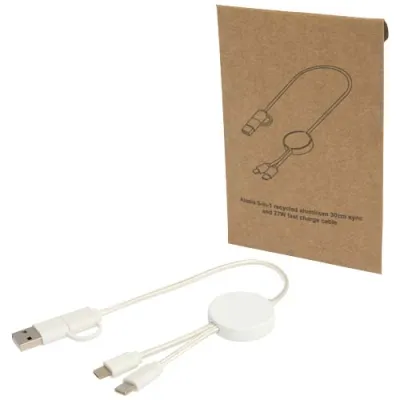 Citala 5-i-1 kabel for datasynkronisering og 27 W hurtiglading, av resirkulert plast