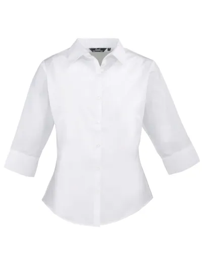 Women's Poplin 3/4 Sleeve