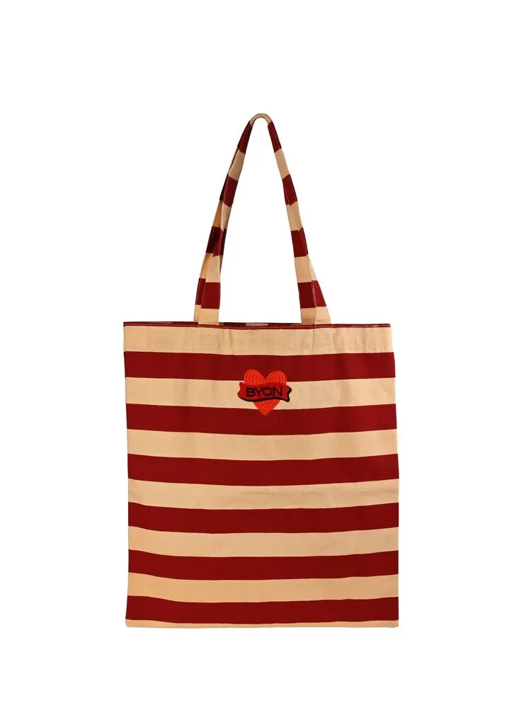 Shopping bag Love Red/sand