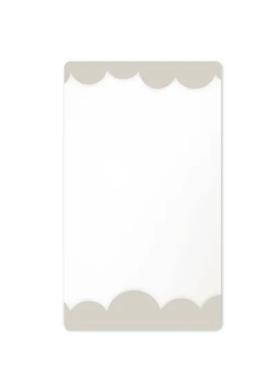 Mirror Bubbly L Beige