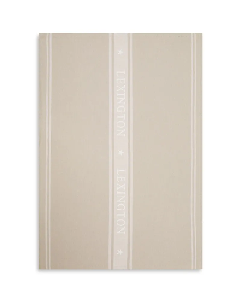 Icons Cotton Jaq. Star Kitchen Towel Gray/white