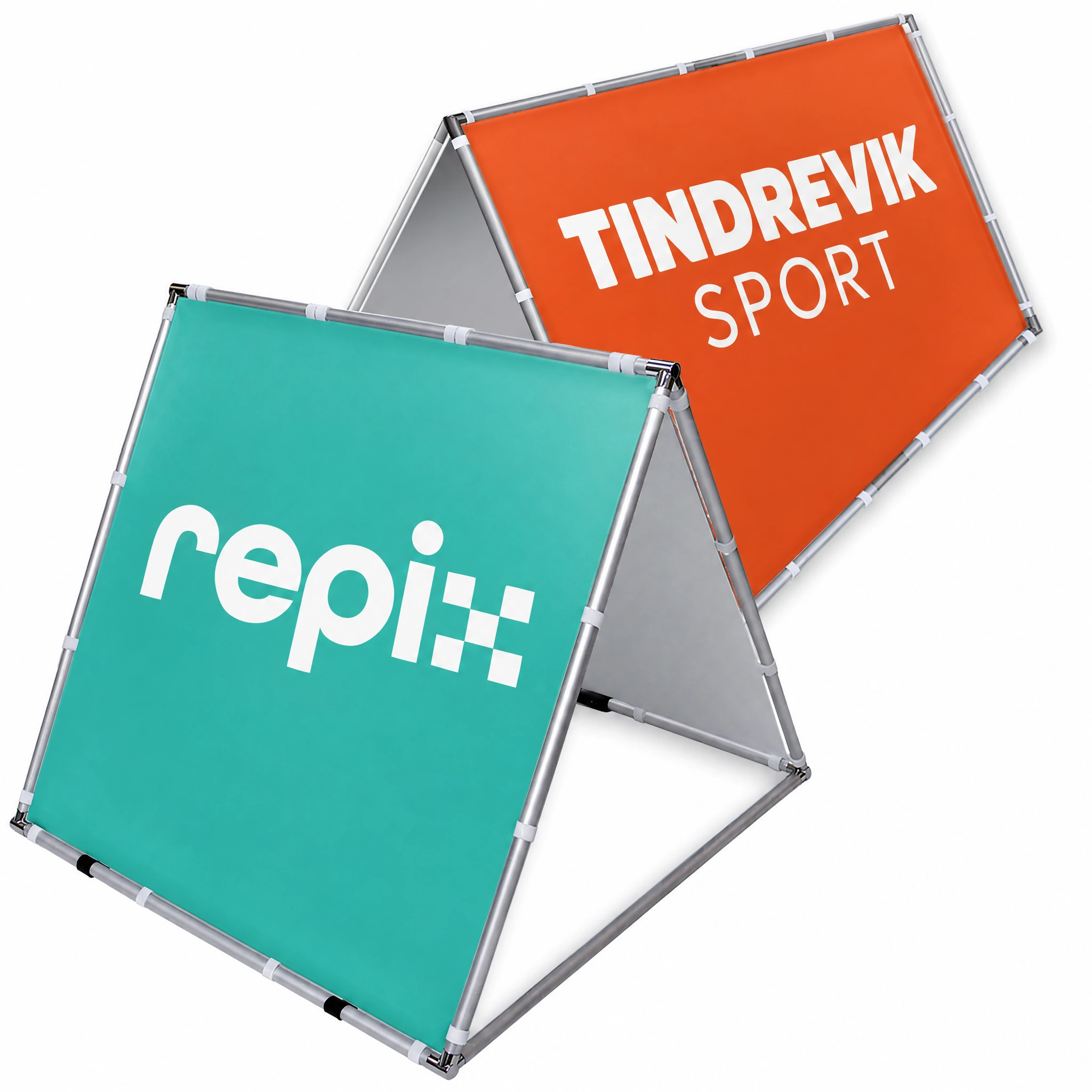 Dobbeltsidig A-skilt i aluminium